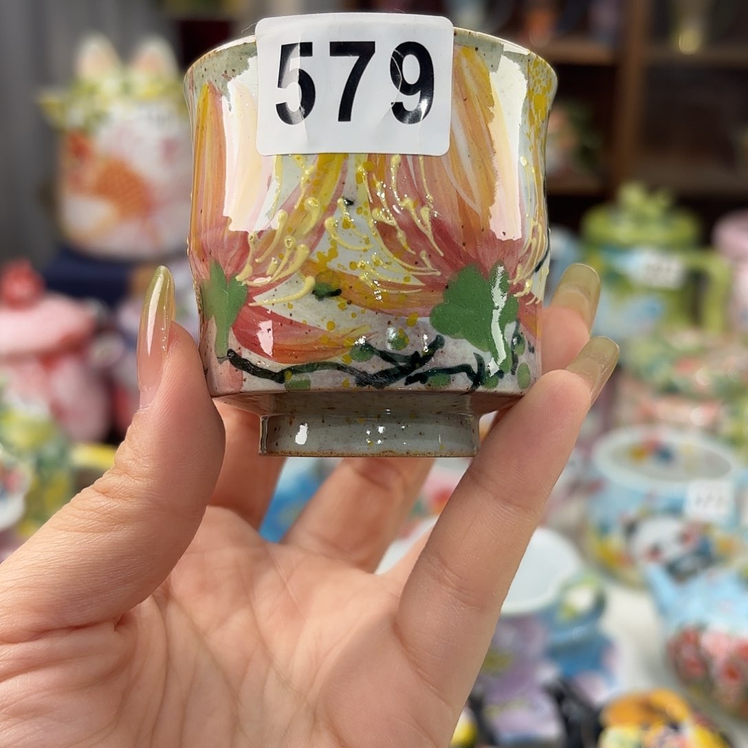 景德镇手绘高温釉下彩陶瓷茶具