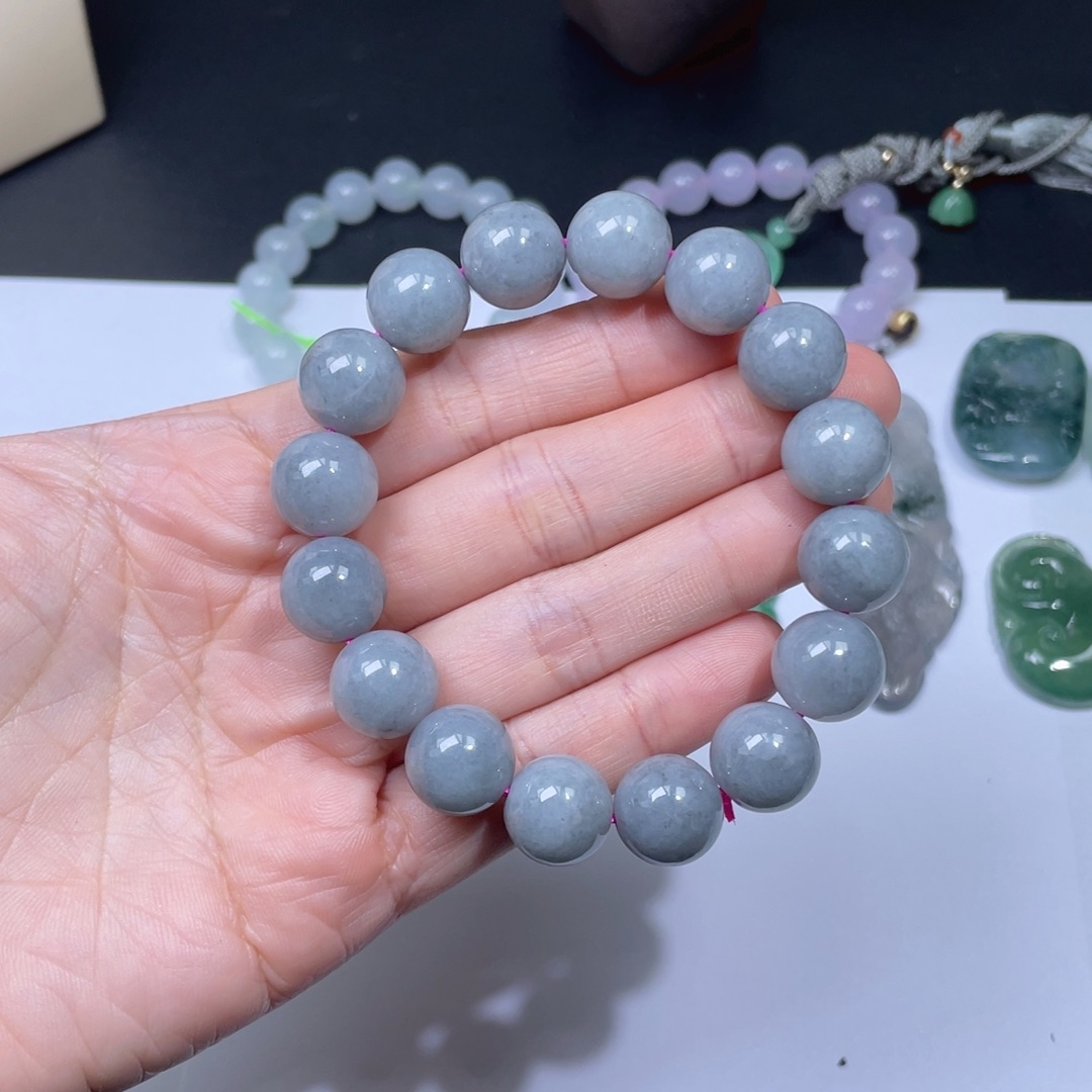 翡翠手链未镶嵌手串