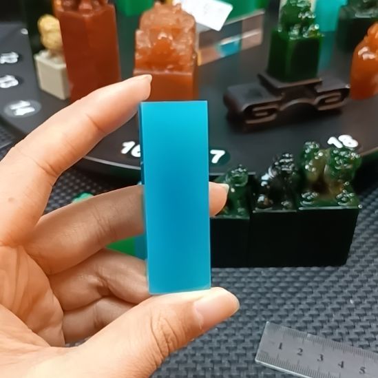 寿山石印石天空蓝