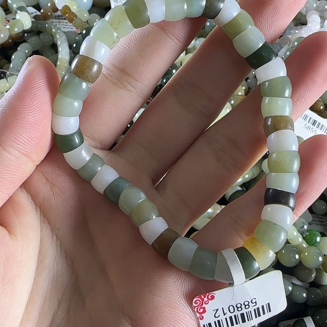 和田玉手链未镶嵌77