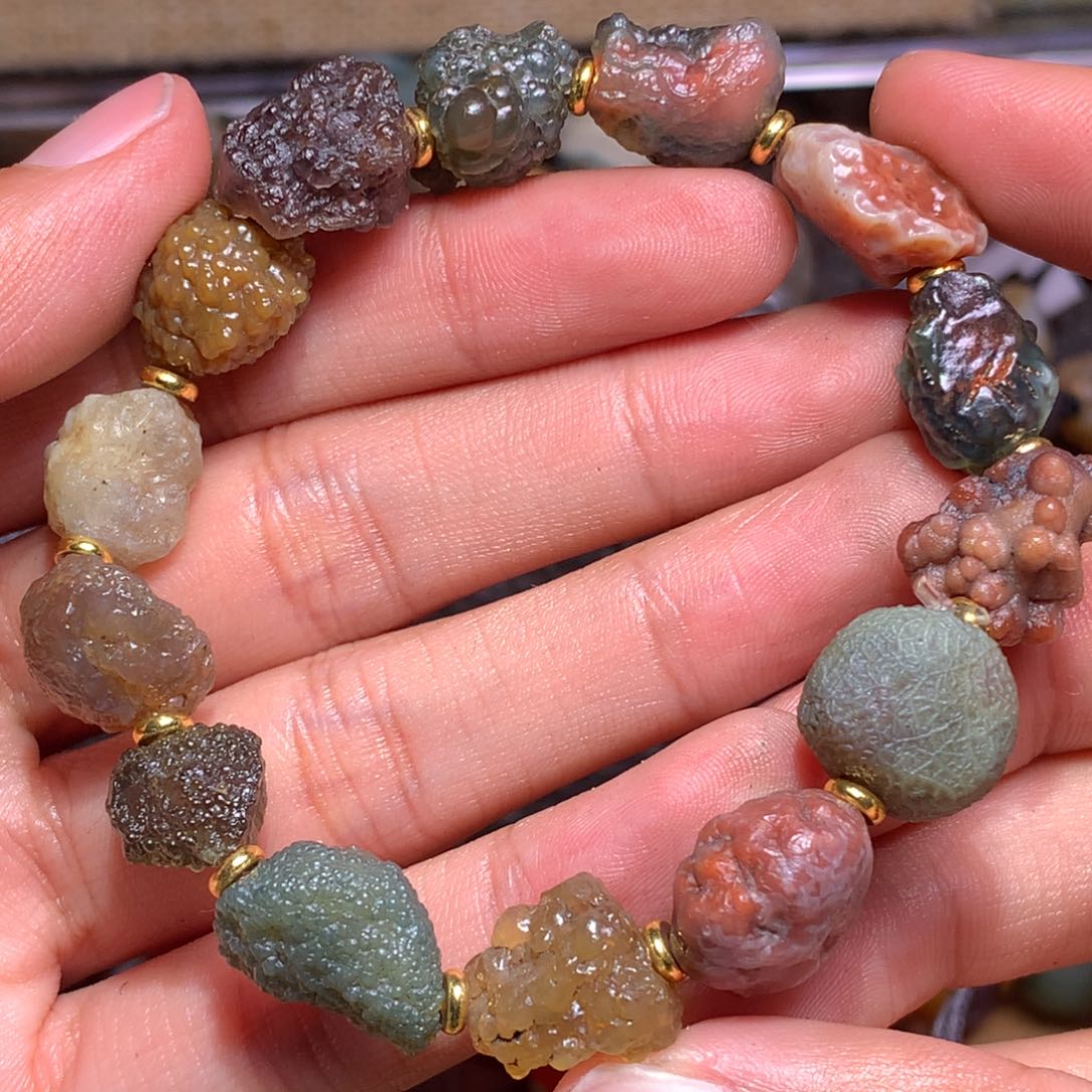 未镶嵌玛瑙/玉髓珠宝半成品