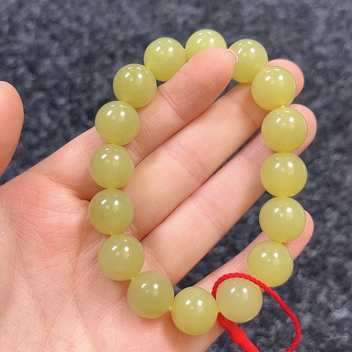 和田玉（黄玉）未镶嵌手链和田玉黄玉