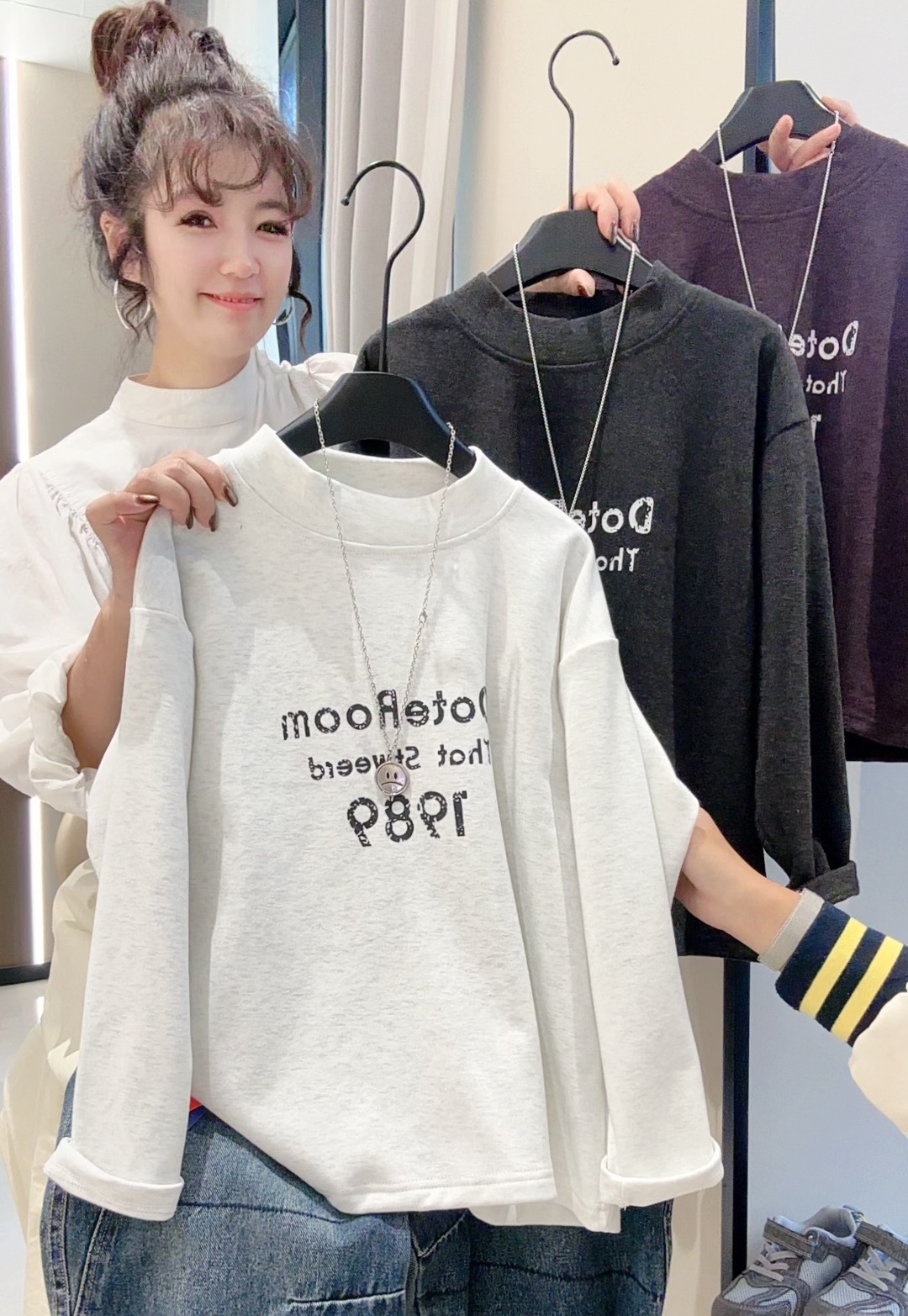 【云纱绒】2025儿童秋季新款打底衫亲肤百搭舒适打底外穿内搭亲子装