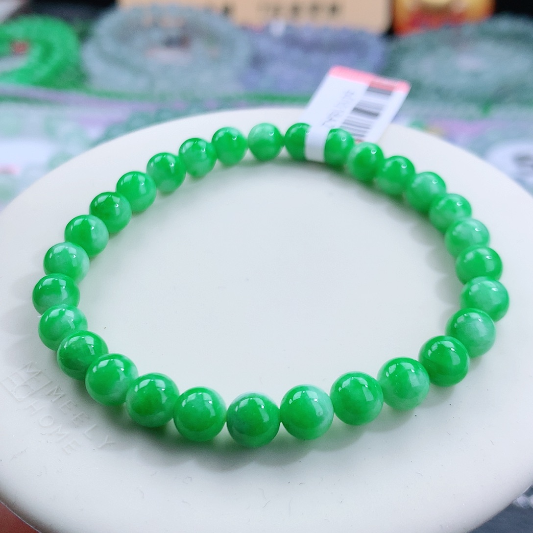 翡翠手链未镶嵌卡6