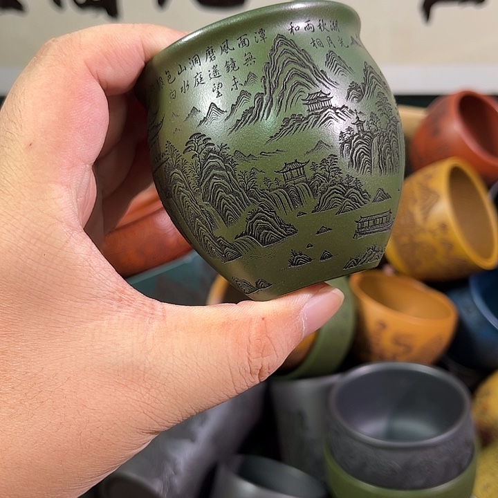 茶杯紫砂全手工紫砂主人杯