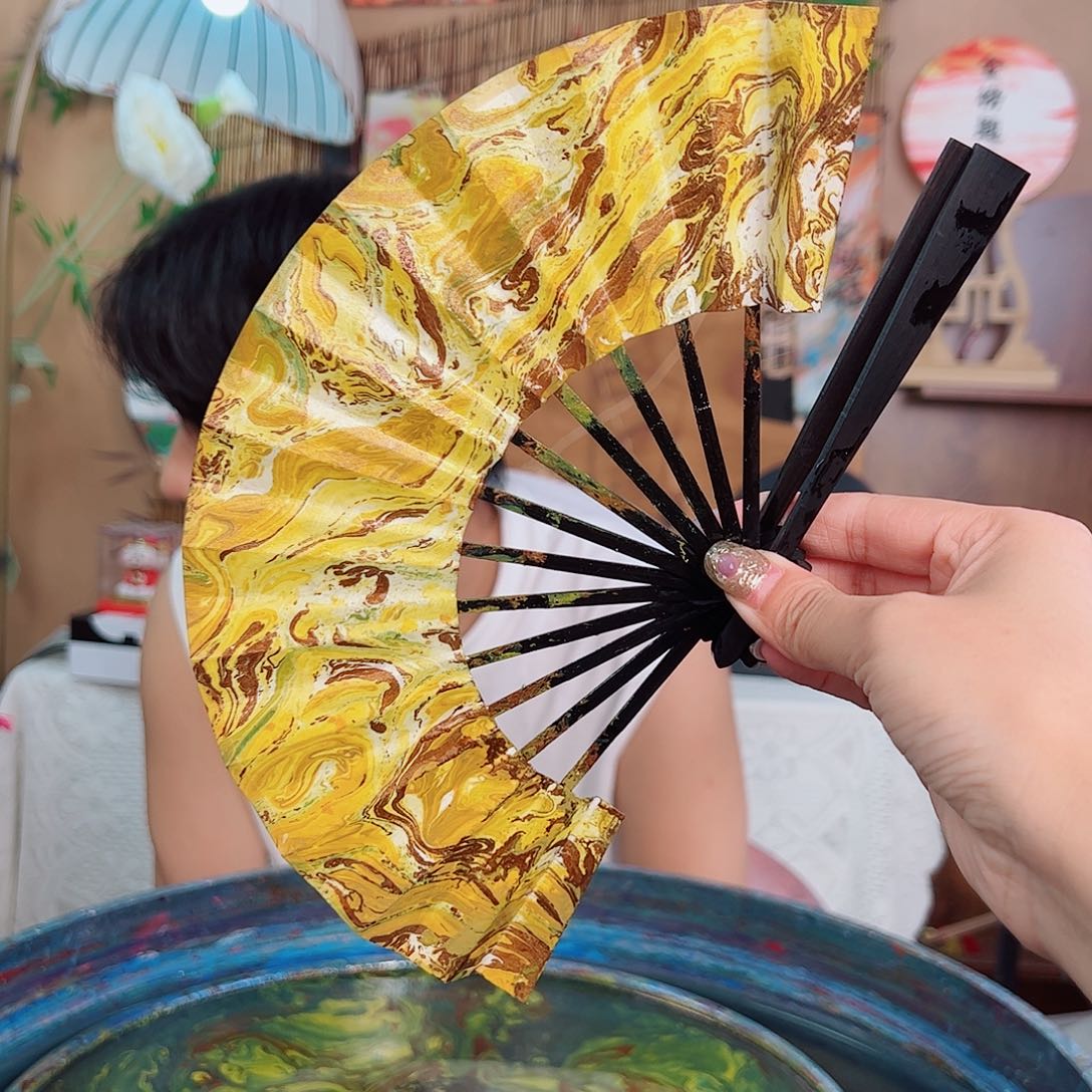 非遗漆扇 大漆5寸黄金万两