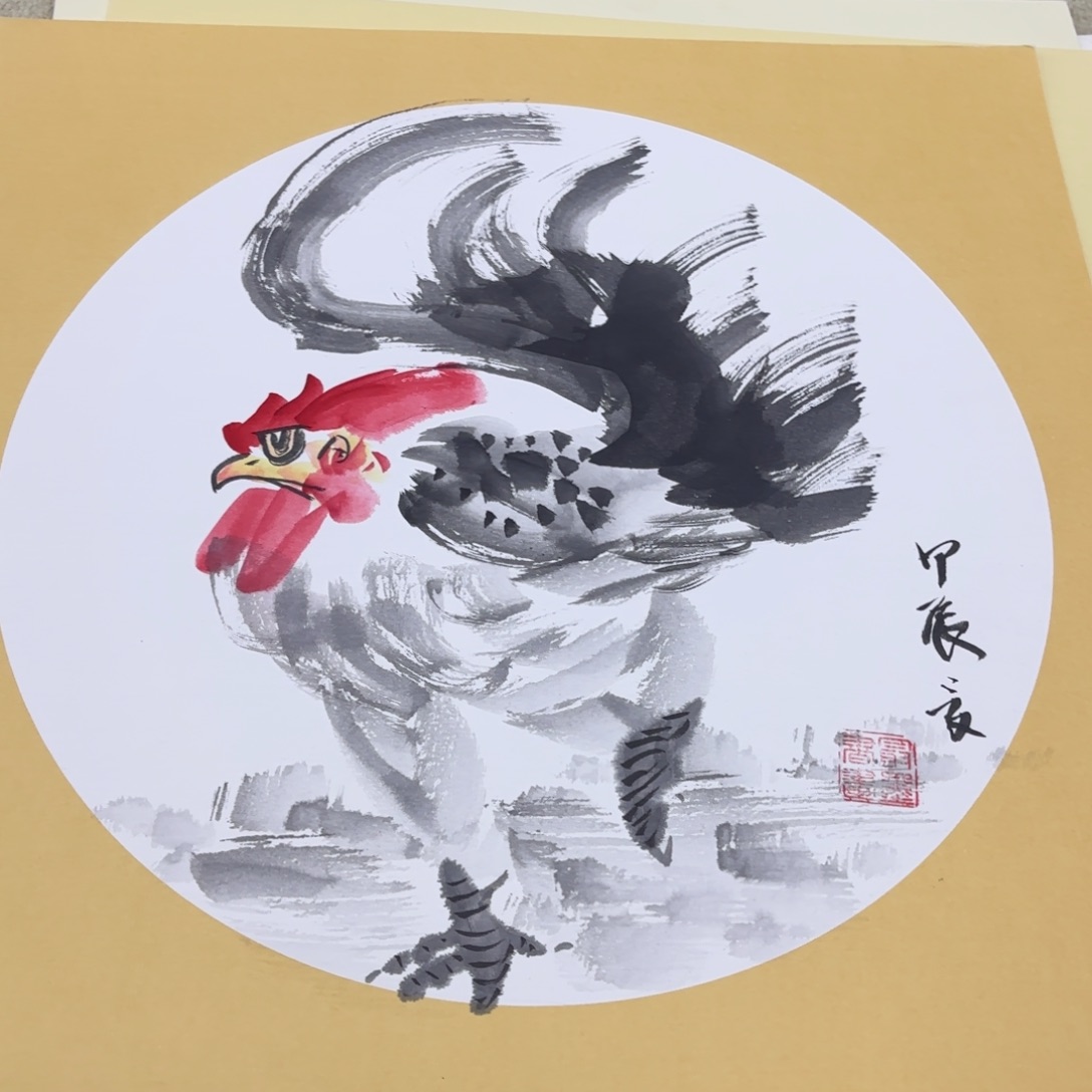 国画50-50卡纸作品艺