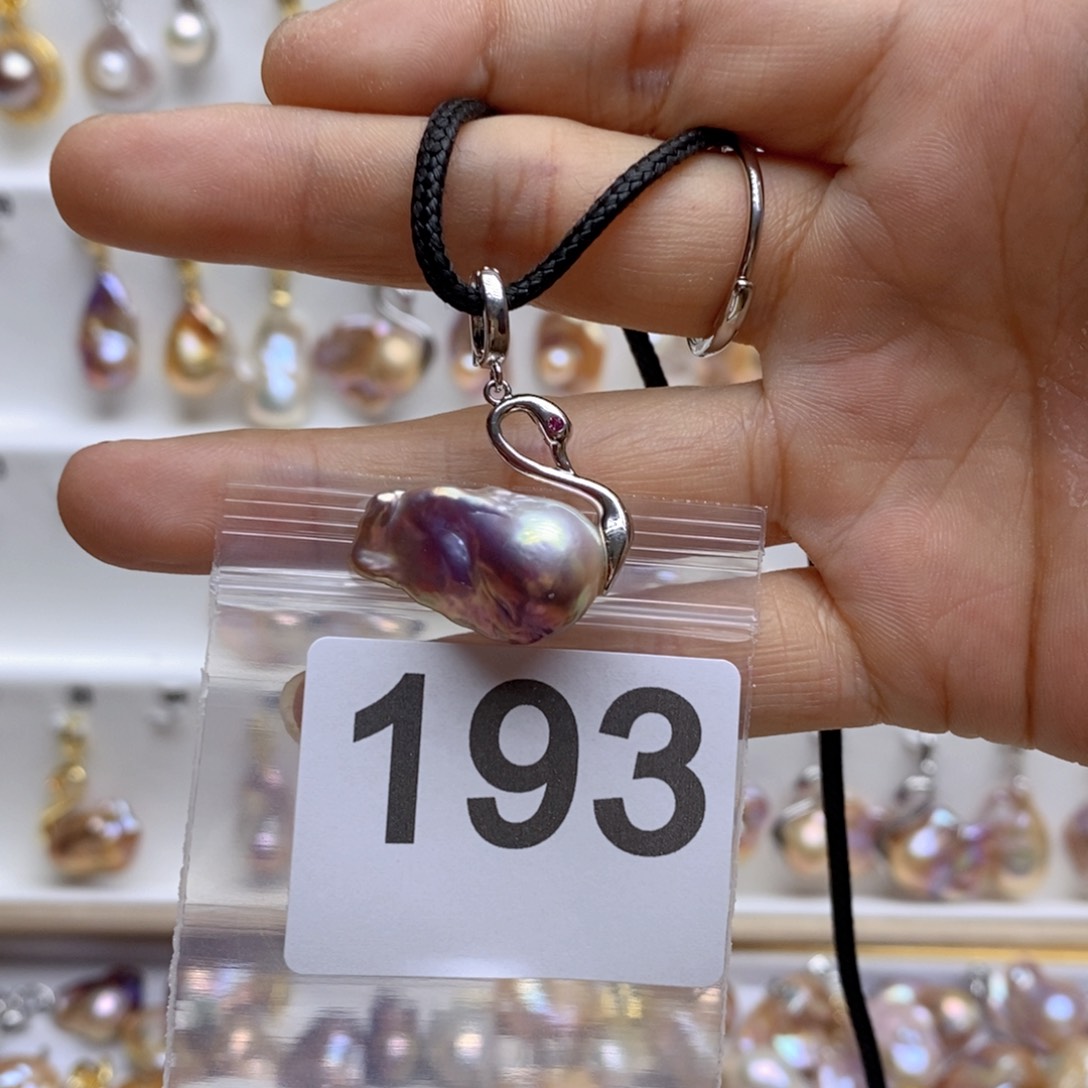 淡水珍珠颈饰银S925镶嵌193