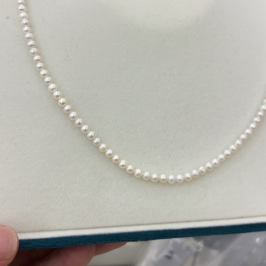 淡水珍珠颈饰银S925镶嵌700