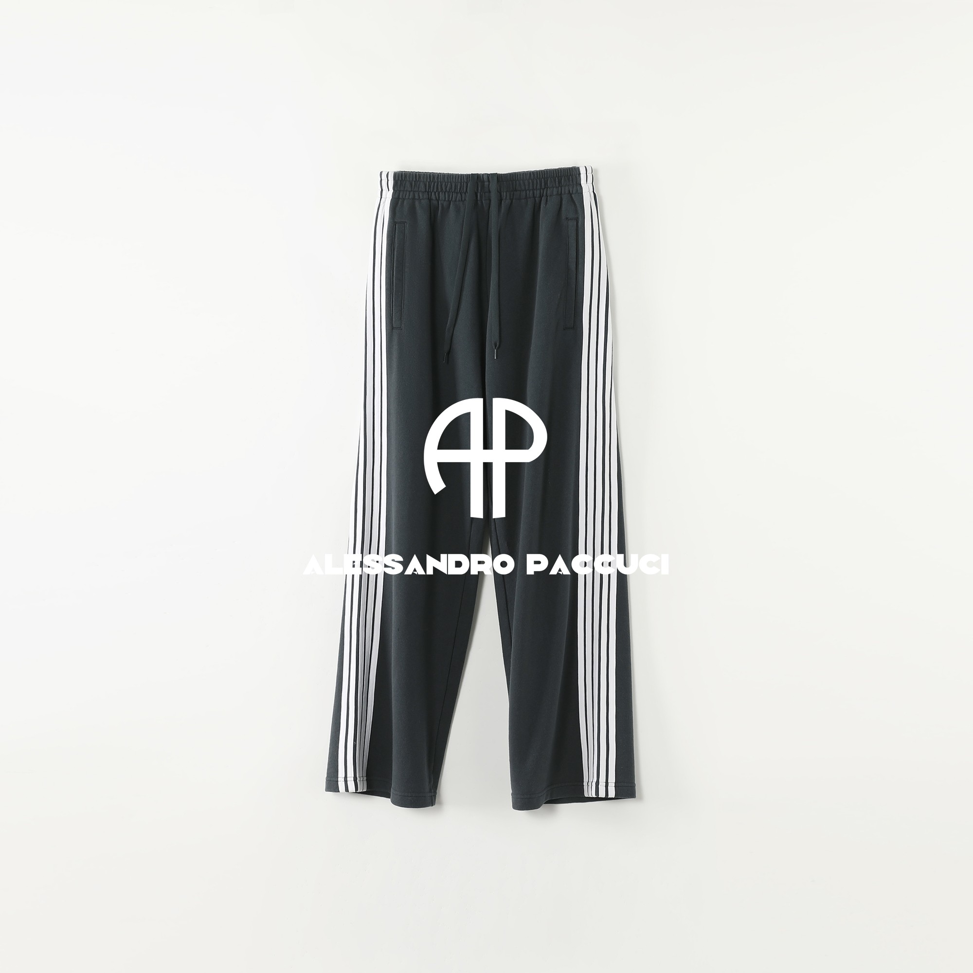 AP洛哥53233KV/53234KV【校服裤】棉松紧腰条纹装饰直筒时尚休闲裤