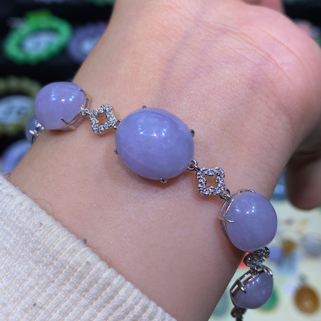 翡翠银S925镶嵌颈饰翡翠