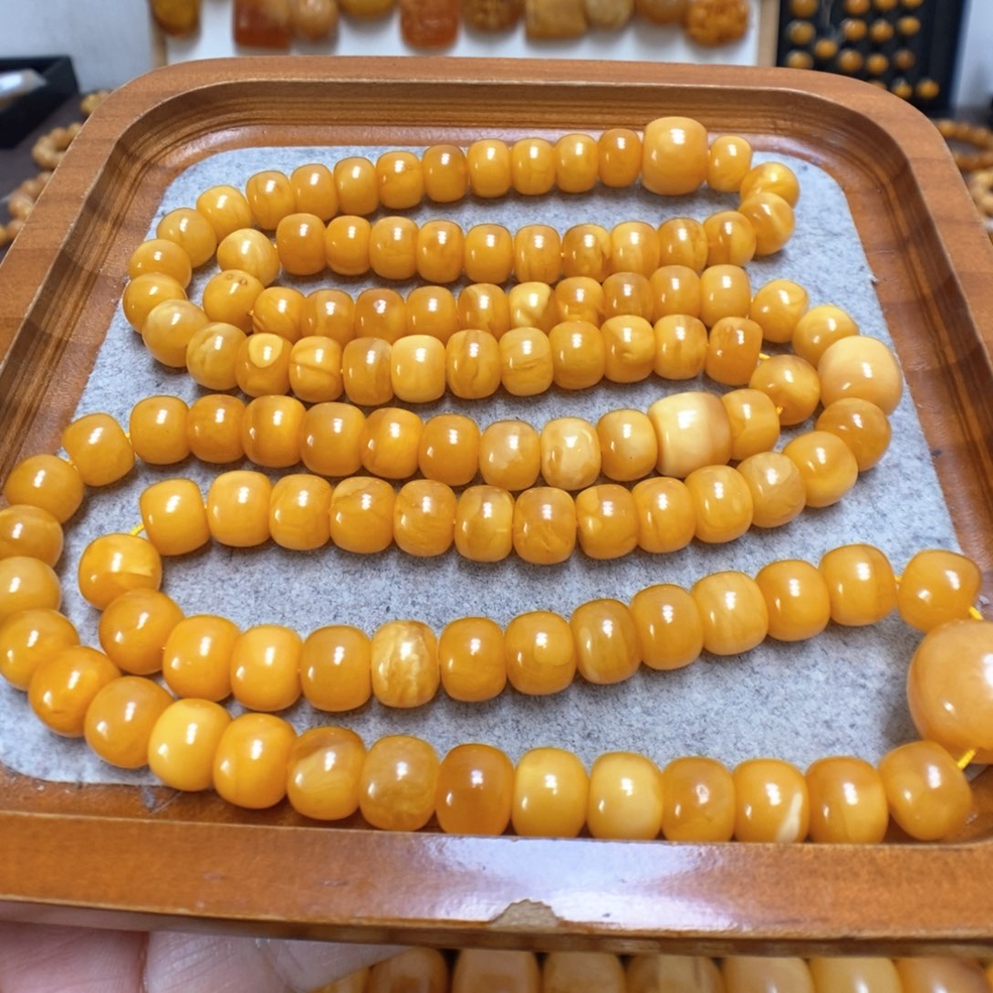 蜜蜡手串未镶嵌蜜蜡