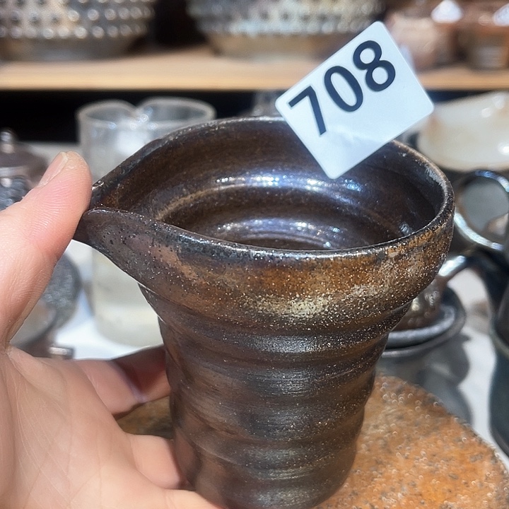 杯高温柴烧陶泥公杯