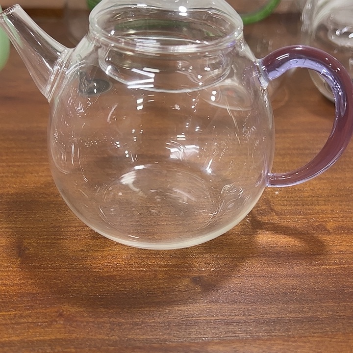 紫色把手小泡壶一只装