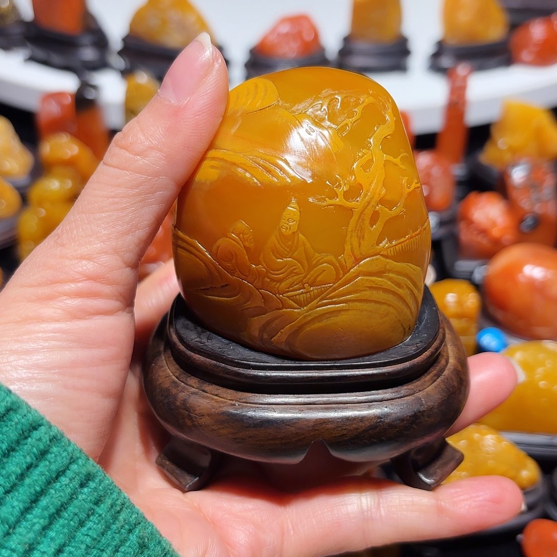 田黄石不****点石雕石雕石雕