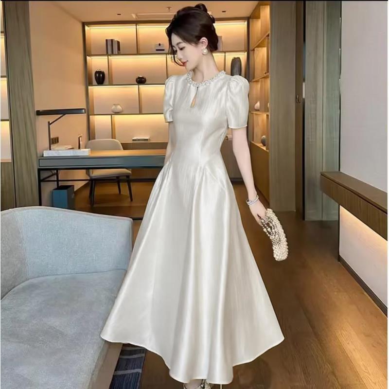 端庄优雅千金感名媛连衣裙夏季女装新款爆款小众设计师款女神礼服