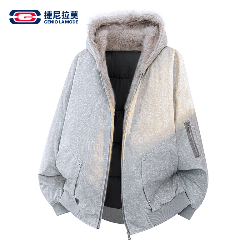 【敖瑞鹏代言】冬季座山雕棉服男冬季加绒加厚外套青少年棉衣棉袄