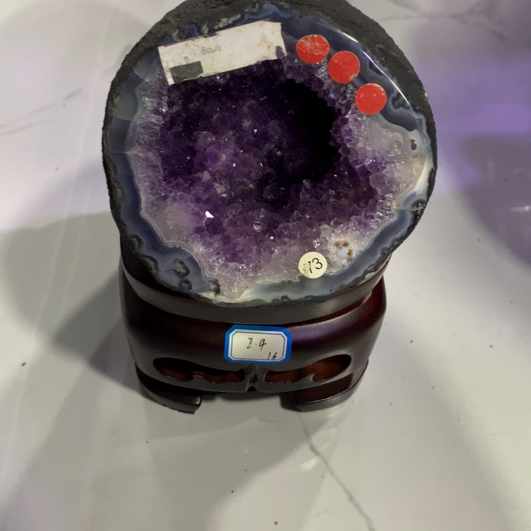 水晶小葛钱袋子未镶嵌扶**上