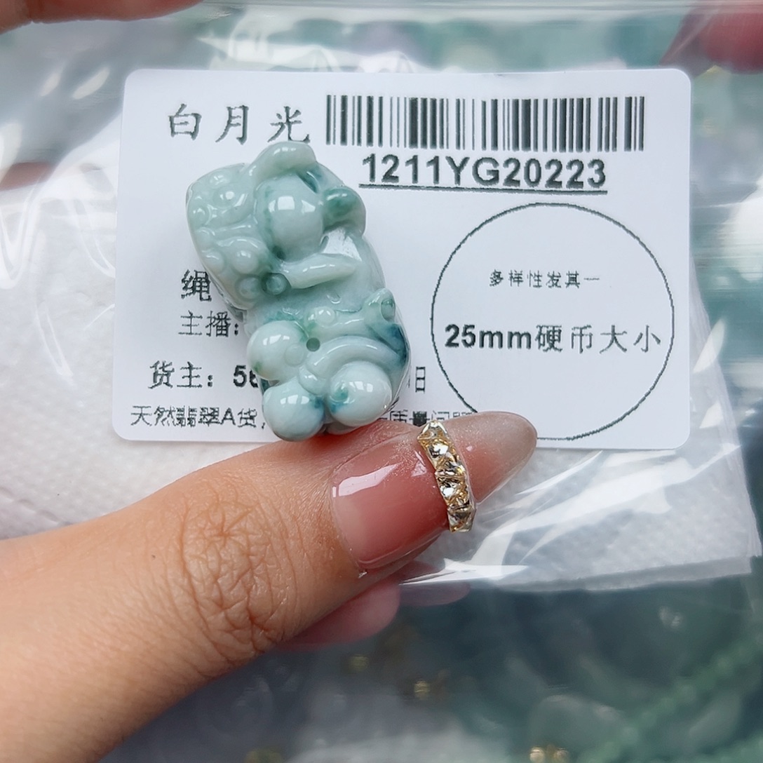 翡翠未镶嵌吊坠(不含链)