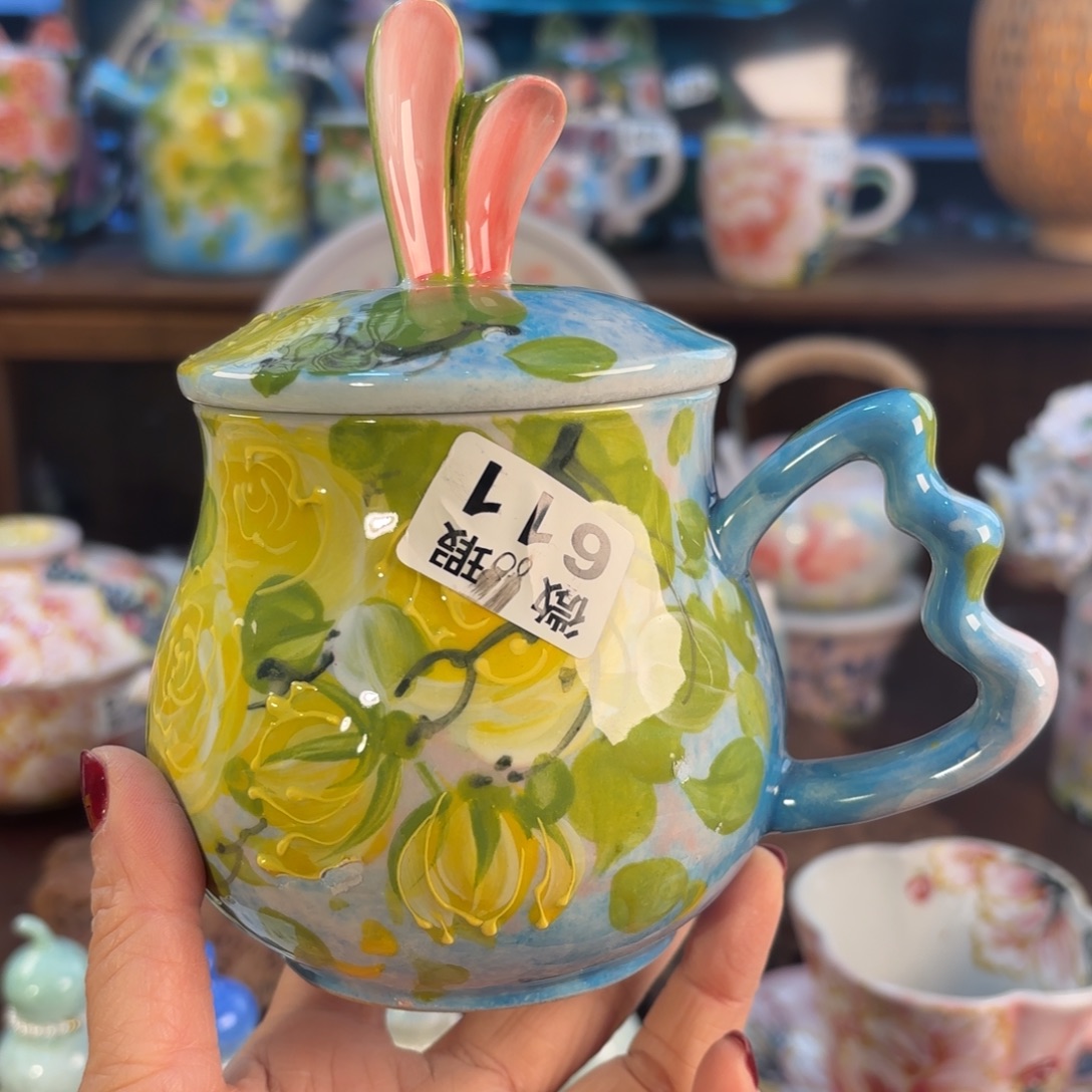 景德镇手绘高温釉下彩陶瓷茶具