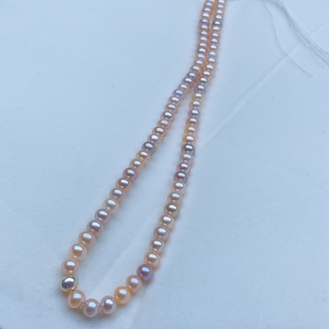 淡水珍珠颈饰银S925镶嵌