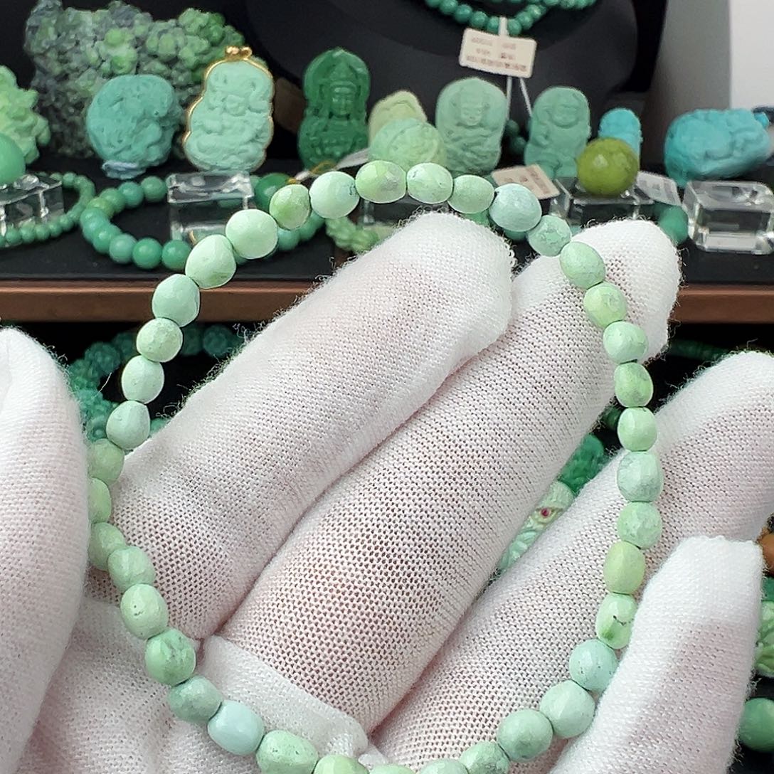 江***桉绿松石未镶嵌绿松石主播万丽