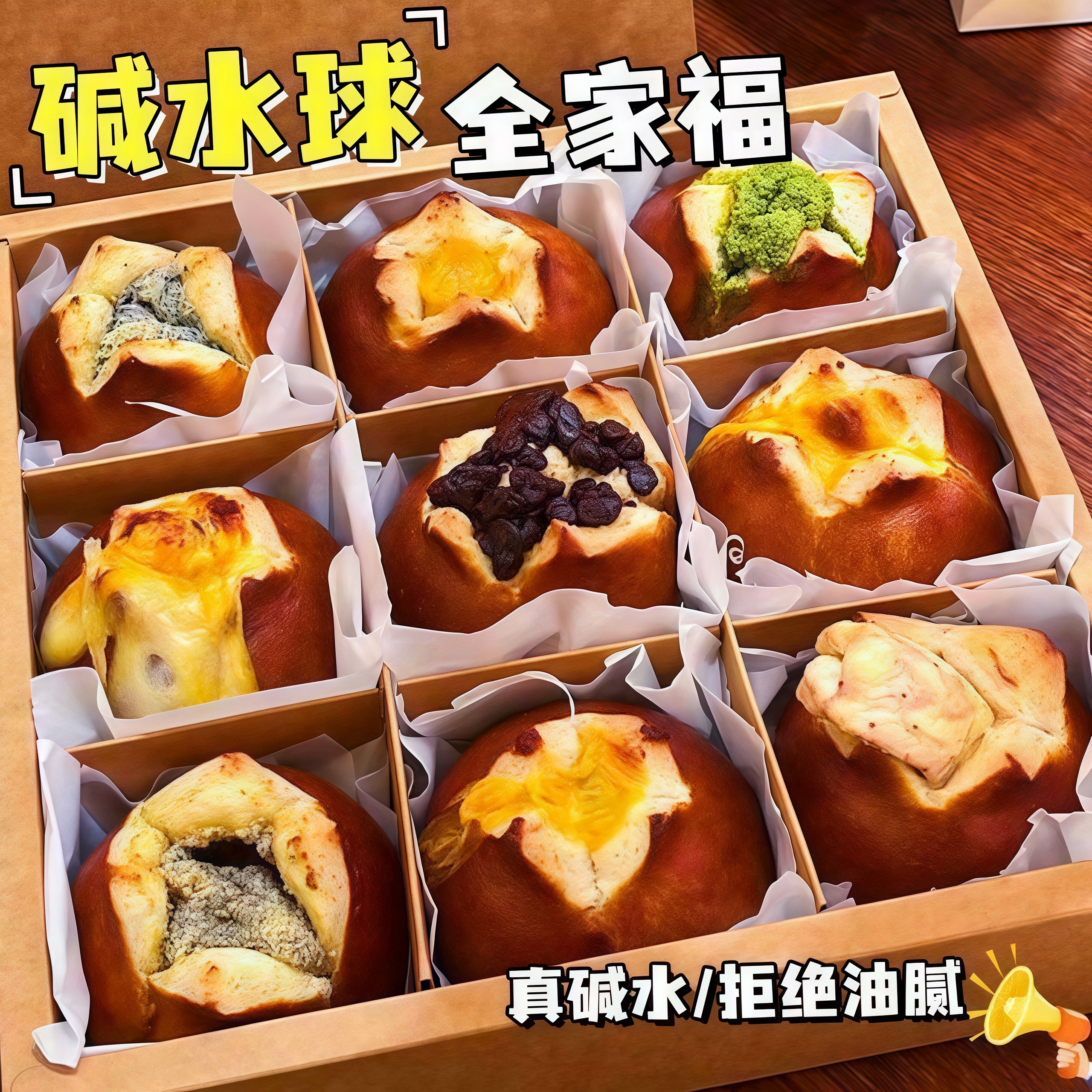 【配料干净】抹茶奶酥碱水面包红茶无蔗糖代餐饱腹零食西式糕点点心