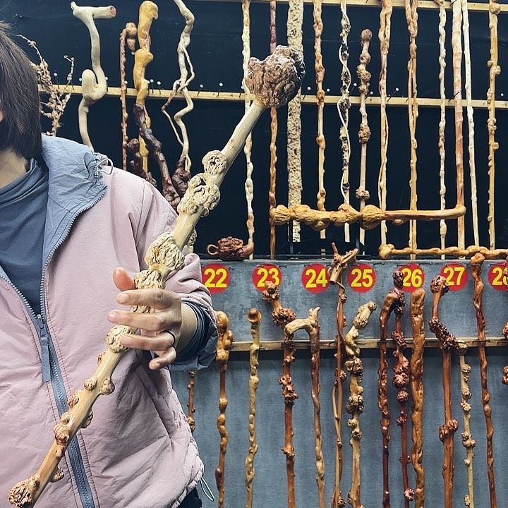 黑果木登山棍拼接头的