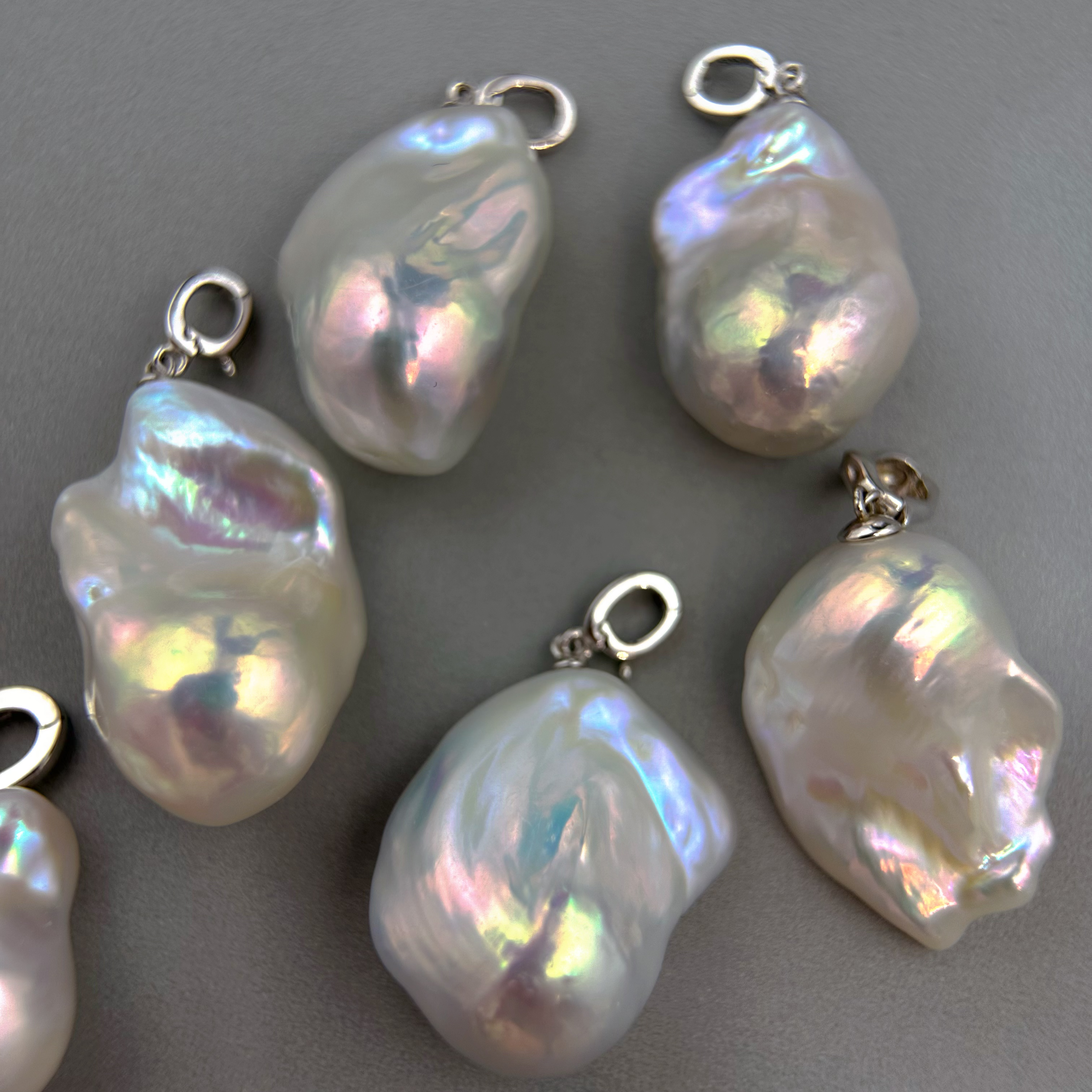 淡水珍珠大巴巴洛克吊坠 极光炫彩 一物一拍 按图拍 多样性发其一