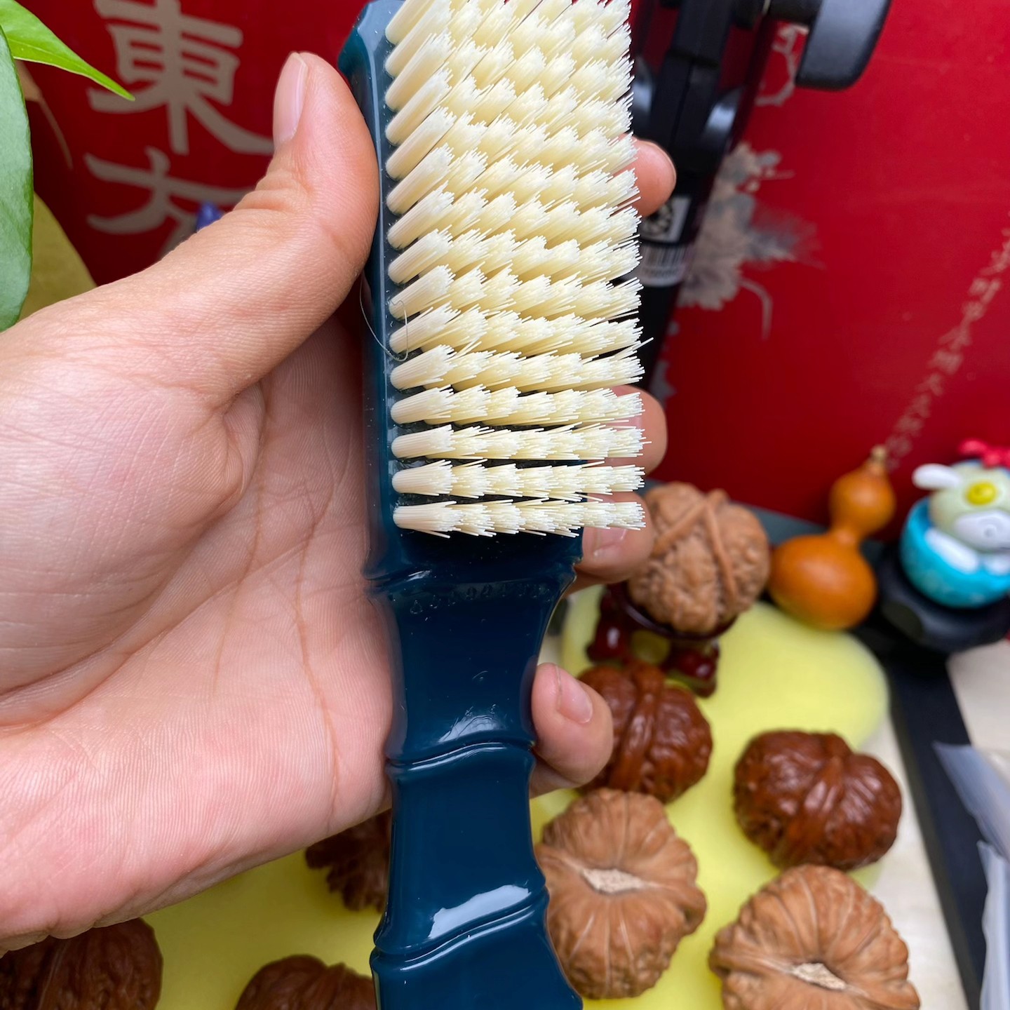 文玩纳米刷核桃金刚橄榄清理必备硬毛刷子包浆上色