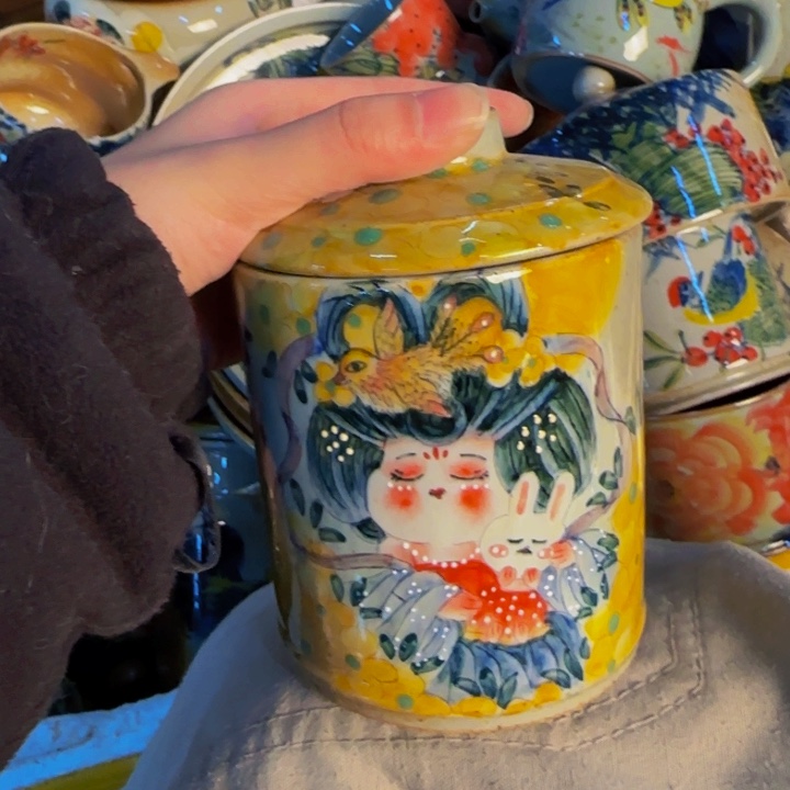 瓷片景德镇陶瓷手工手绘