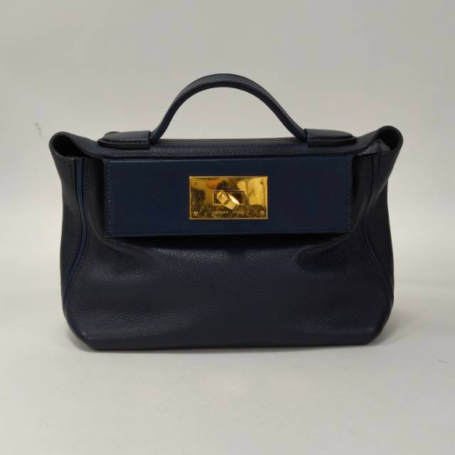 99新 Hermes/爱马仕 【双双】 爱马仕2424 mini 海军蓝午夜蓝Y刻 