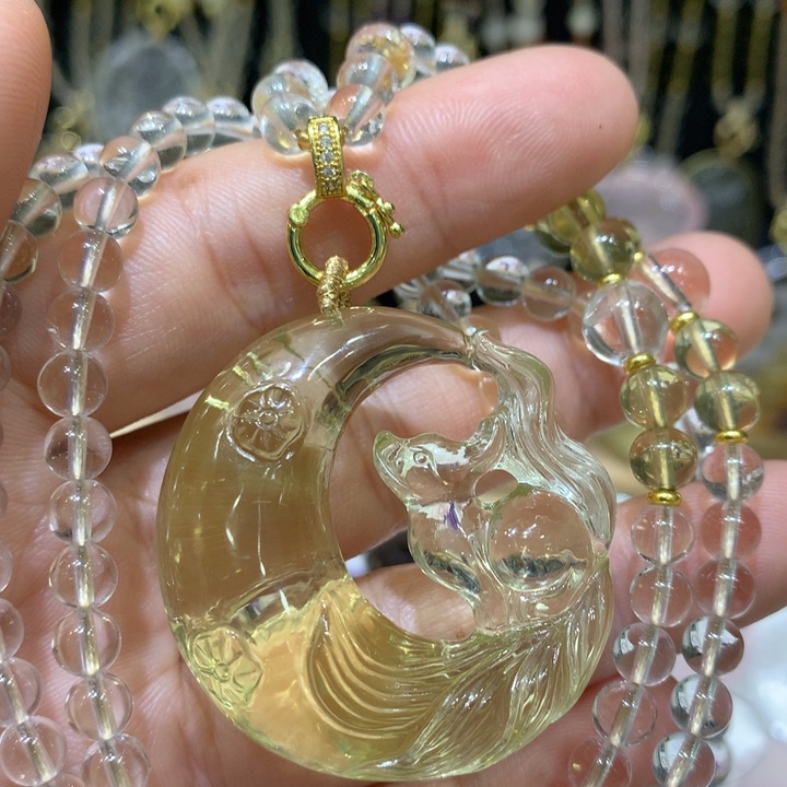 未镶嵌颈饰水晶天然