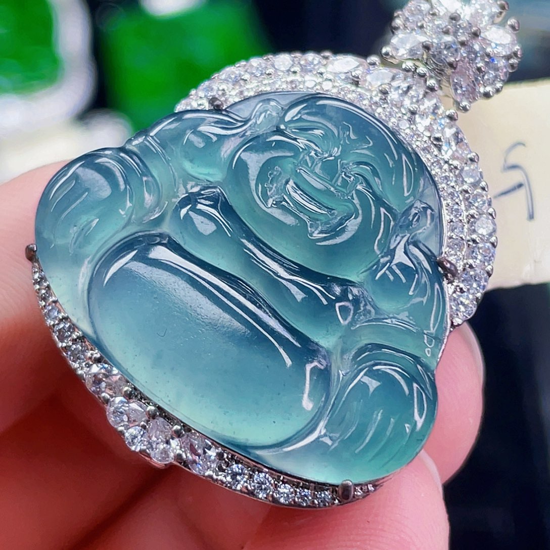 翡翠未镶嵌颈饰525