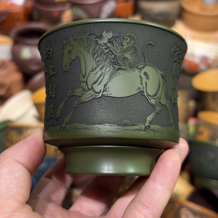 紫砂茶杯宜兴紫砂主人杯