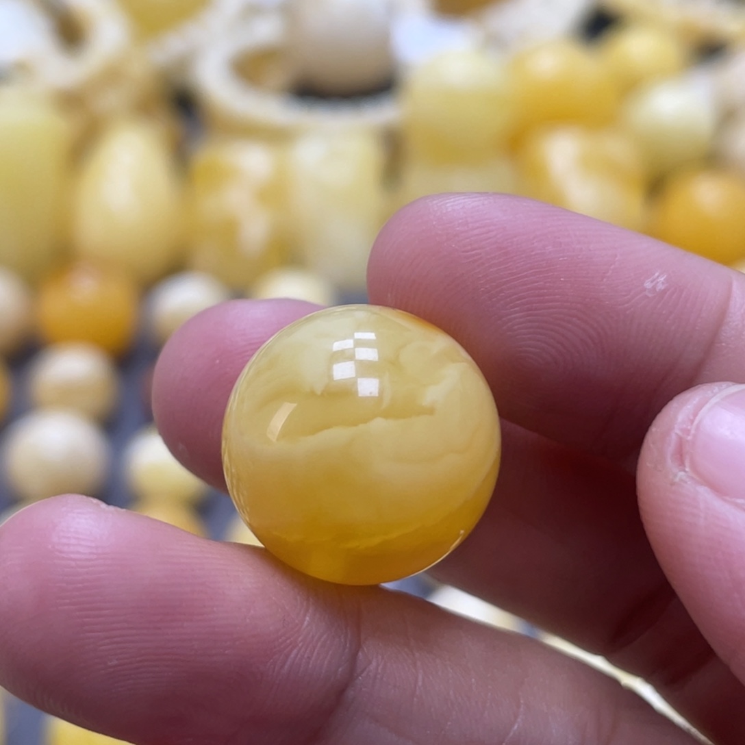 蜜蜡未镶嵌裸石18.mm福利款 皮色