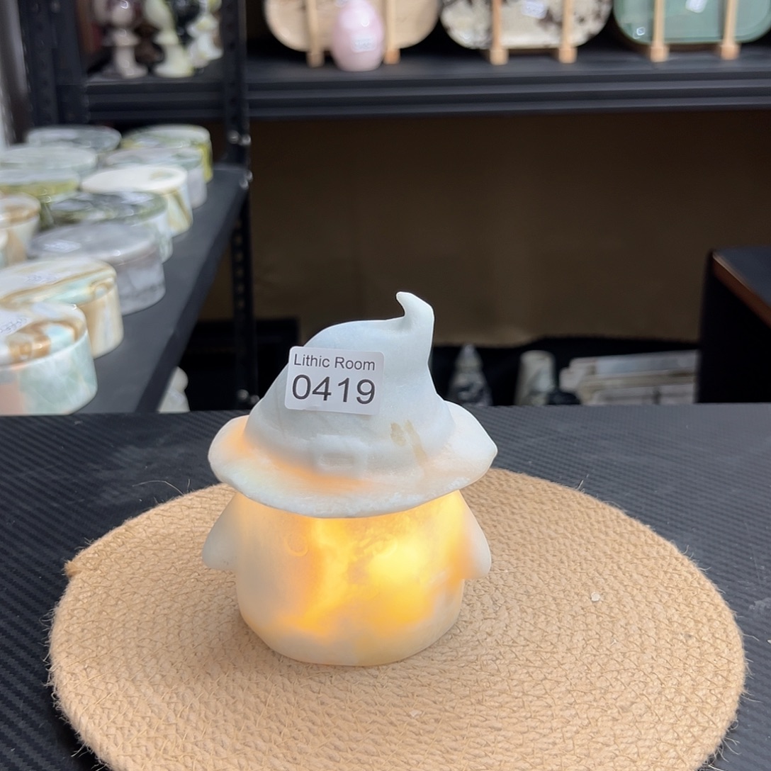 天然大理石0419芬迪蓝巫师帽