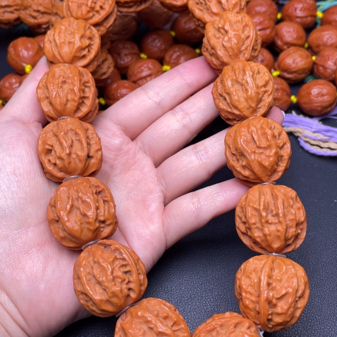 文玩核桃手串深纹八棱手持