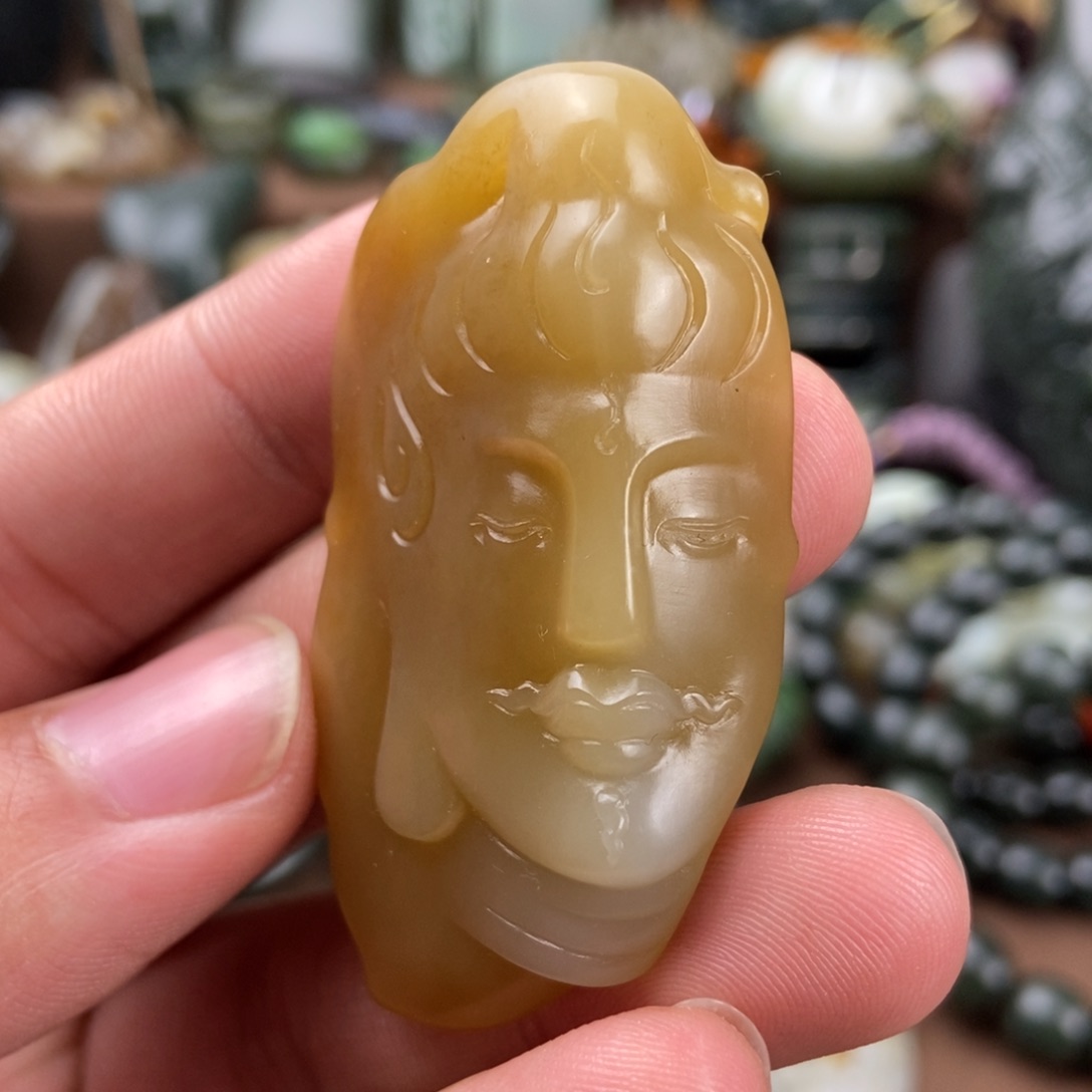 和田玉（糖玉）挂件未镶嵌