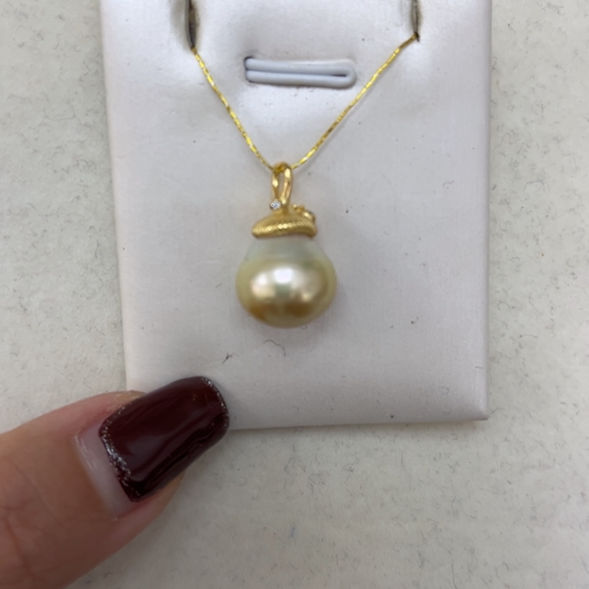 【闪购商品】海水珍珠颈饰银S925镶嵌12mm