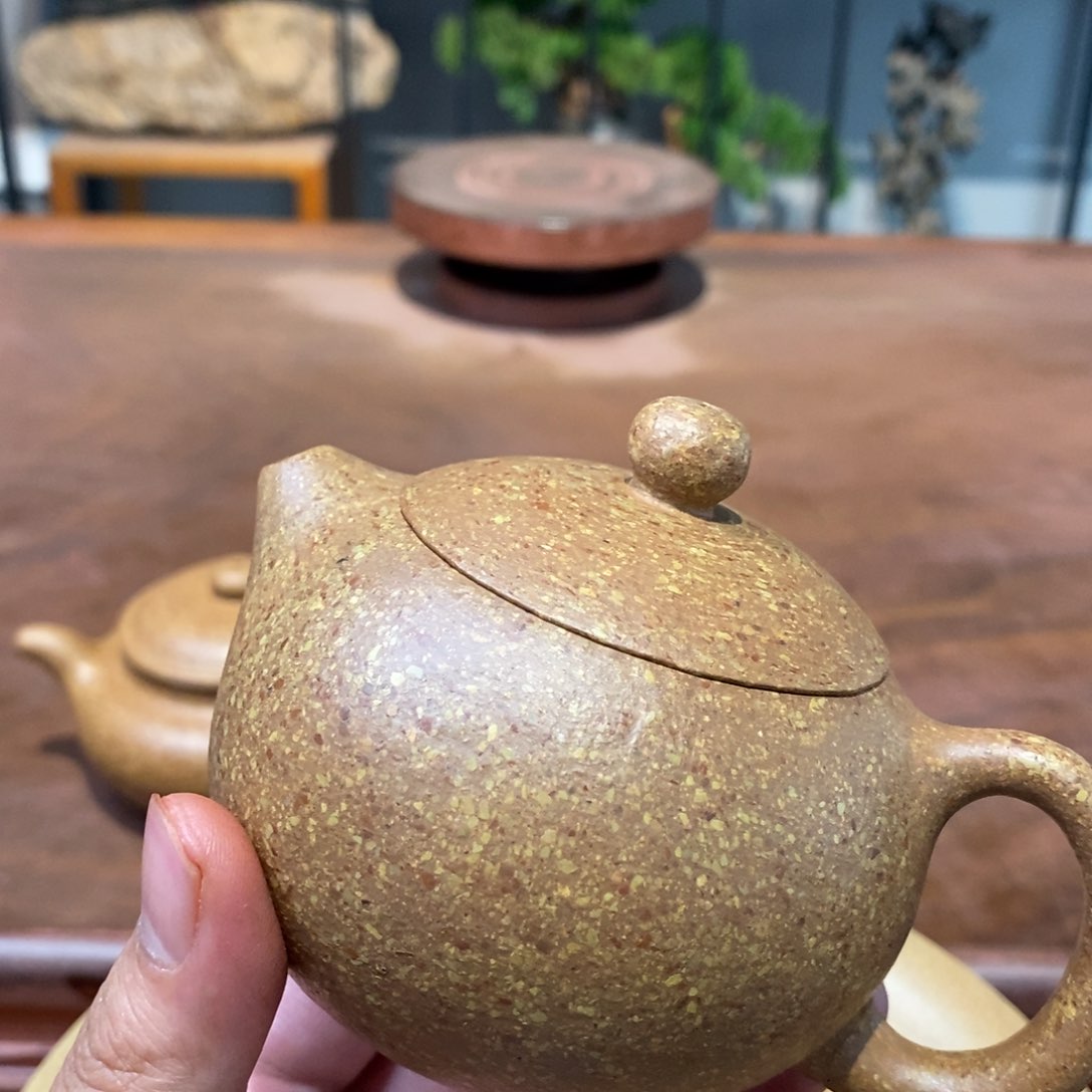 紫砂茶壶梁*明宜兴紫砂壶