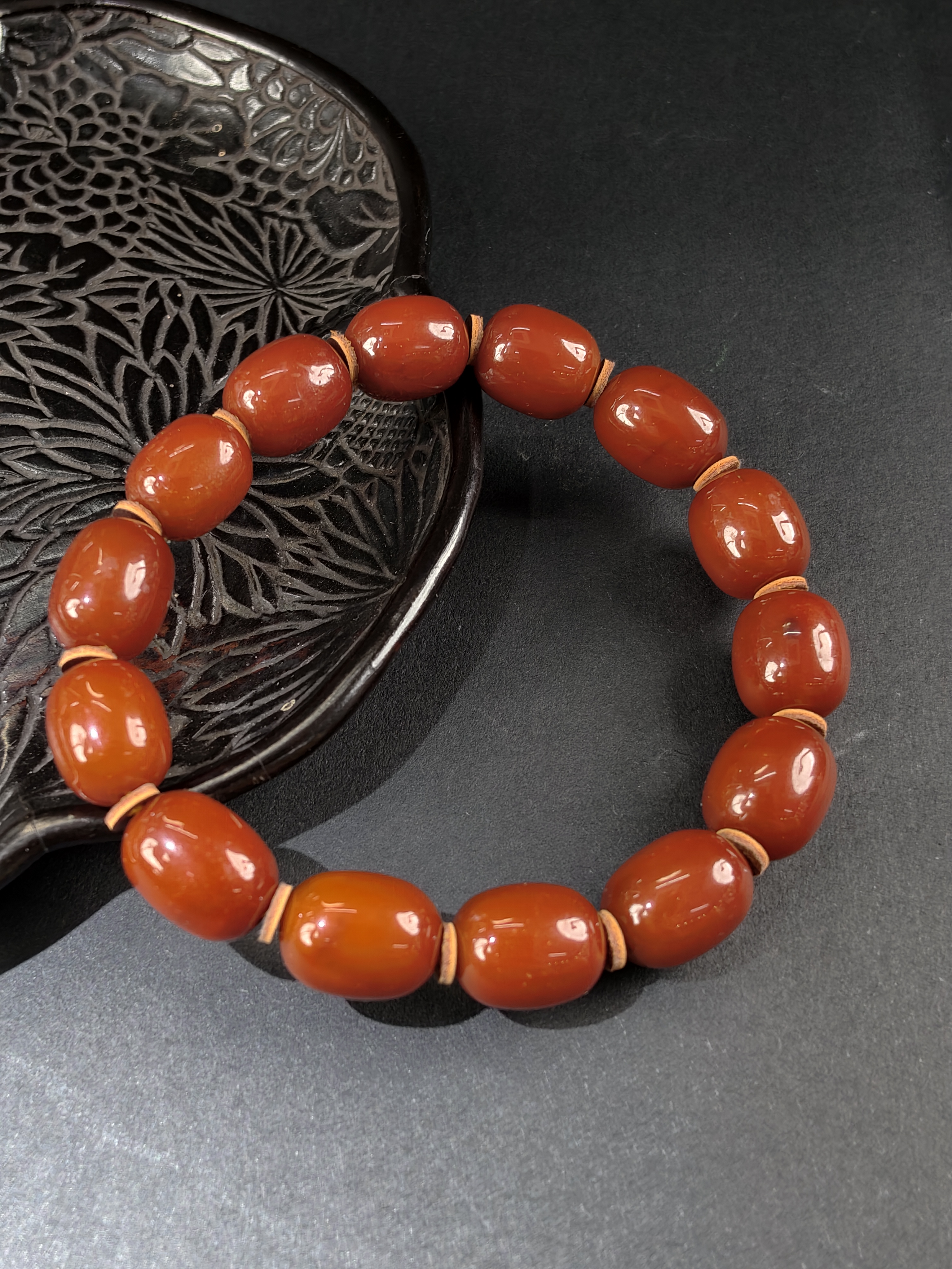 【蜜枣】蜜蜡枣珠手串