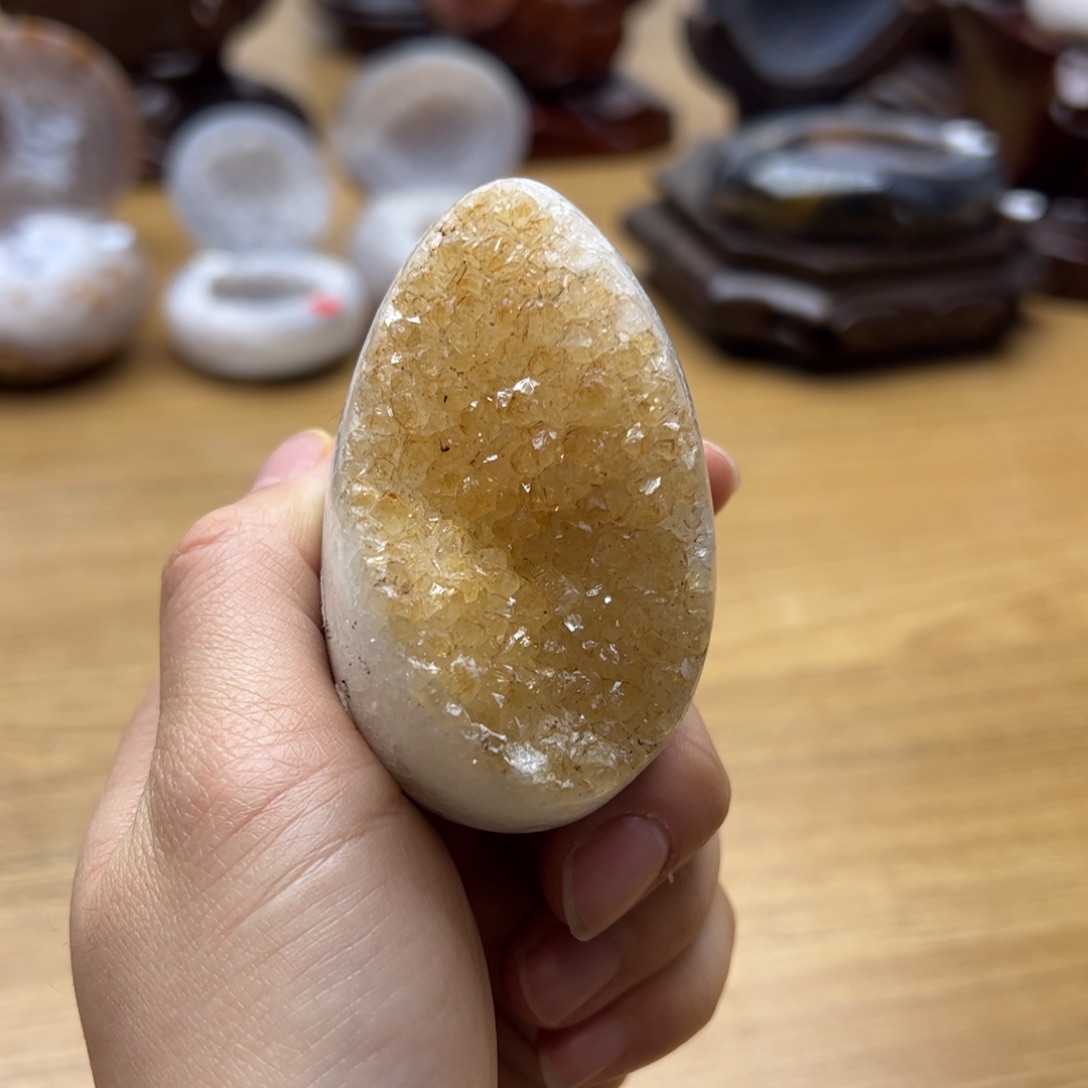 水晶水晶未镶嵌奶黄色71