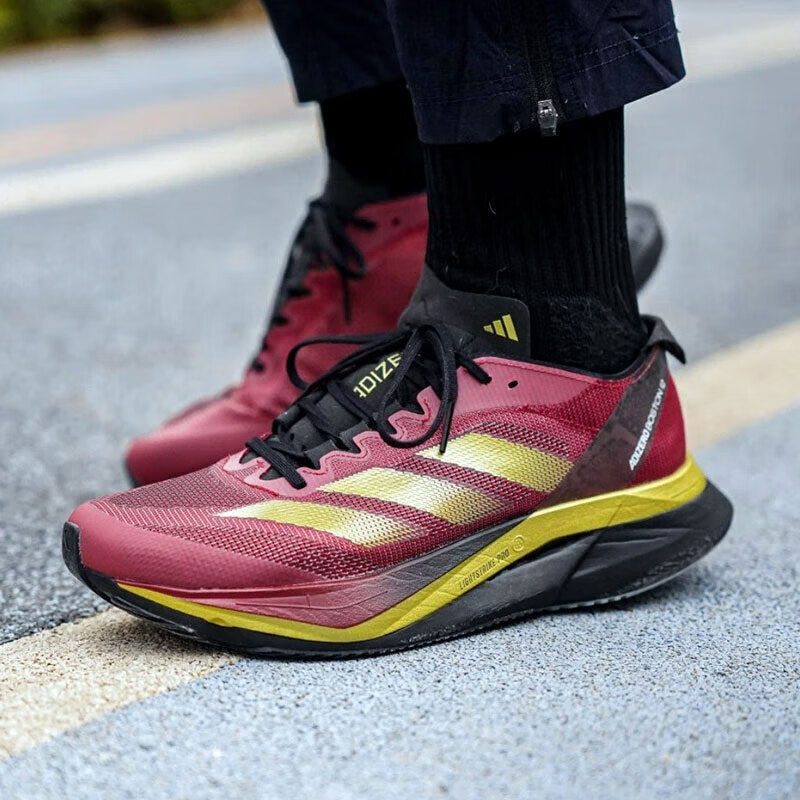 【新年款】Adidas阿迪达斯男鞋2026马年新款波士顿12竞速缓震跑步鞋