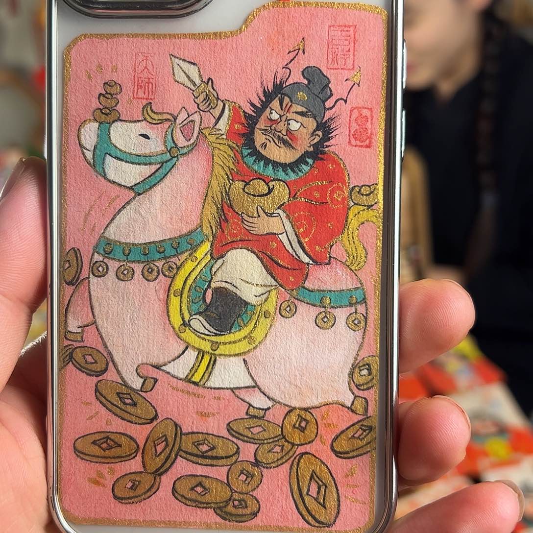 可***乐纯手绘钟馗文创画