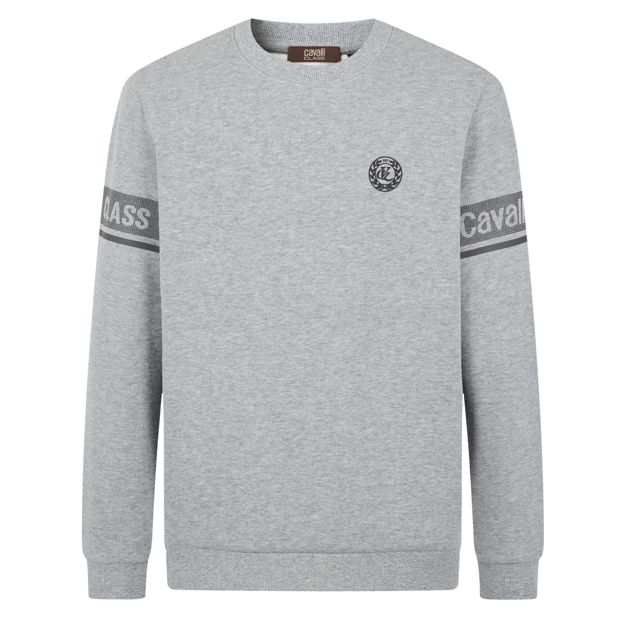 Cavalli Class25秋提花休闲卫衣加绒纯色上衣RWC278