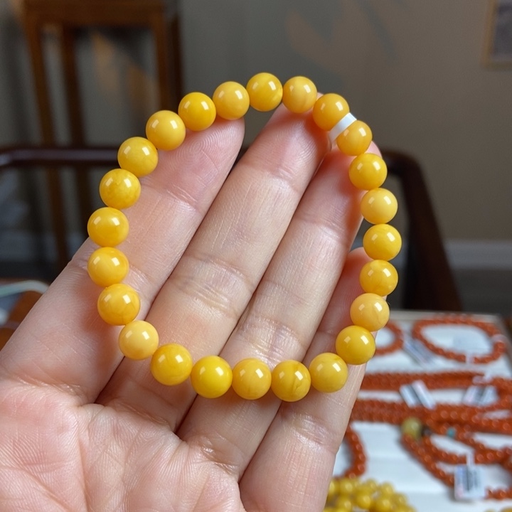 琥珀手链未镶嵌蜜蜡手串7
