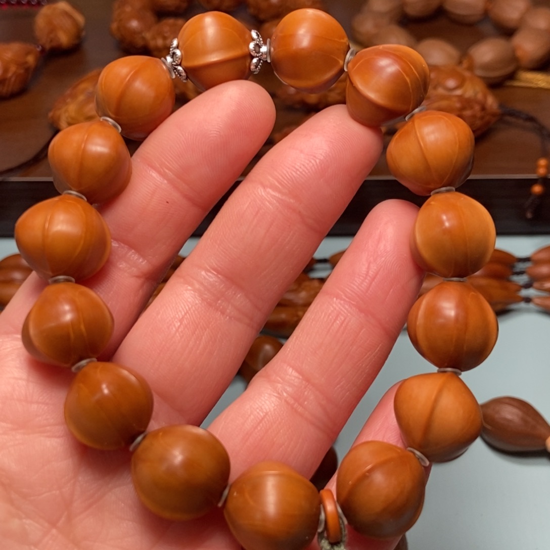 橄榄核手串/手链1.5鲨鱼背