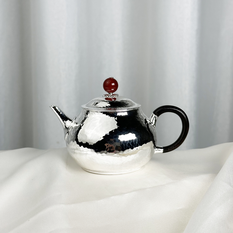 -手工锤纹小壶家用999文旦壶泡茶壶