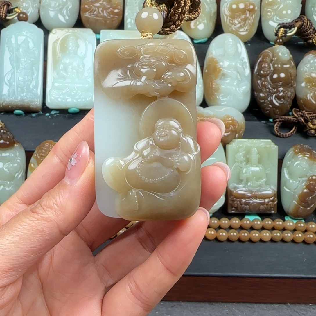 和田玉未镶嵌挂件